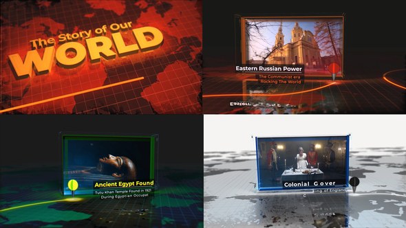 Videohive Storyline | World's History Video Displays template preview