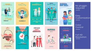 Videohive Nurses Day Instagram Stories B50 Product Promo template preview