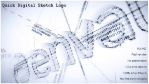Videohive Quick Digital Sketch Logo Logo Stings template preview