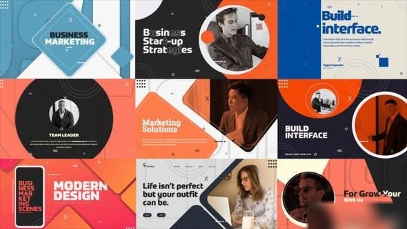 Videohive Business Marketing Scenes Openers template preview