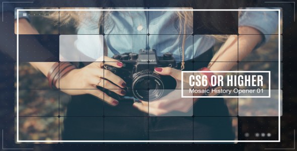 Videohive Mosaic History Opener Openers template preview