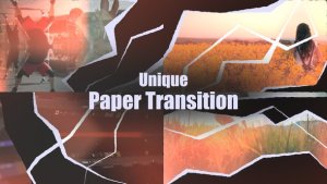 Videohive Paper Cut Transitions Elements template preview