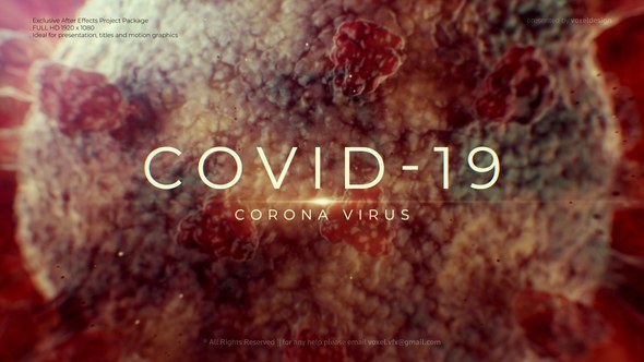 Videohive Covid-19 Virus Cinematic Title Titles template preview