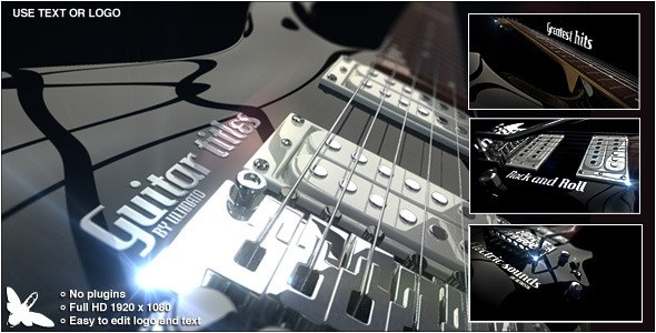 Videohive Guitar Titles Openers template preview