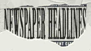 Videohive Newspaper Headlines Broadcast-packages template preview