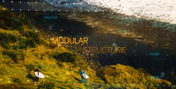 Videohive Side and Up Parallax Slideshow Video Displays template preview