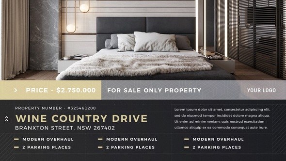 Videohive Real Estate Minimal - Single Property Product Promo template preview