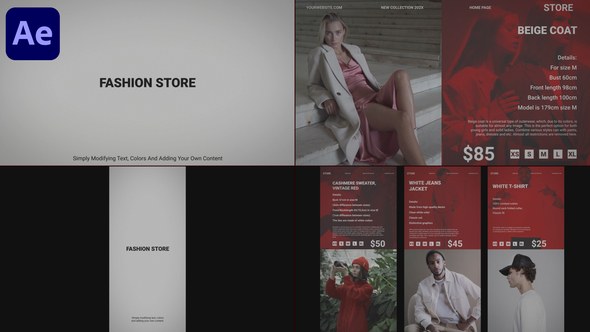 Videohive Fashion Store for After Effects Openers template preview