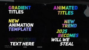 Videohive Gradient Text | After Effects Titles template preview