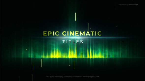 Videohive Epic Cinematic Titles 52907915 Titles template preview