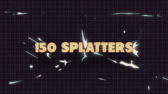 150 Splatter Animations + Opener Video Displays template preview