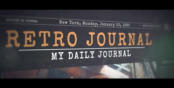 Videohive History in Journal Openers template preview