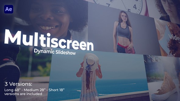 Videohive Multiscreen Dynamic Slideshow Video Displays template preview