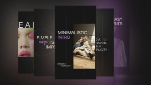 Videohive Minimalistic Intro | Vertical Openers template preview