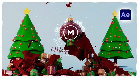 Videohive Festive Christmas Logo Logo Stings template preview
