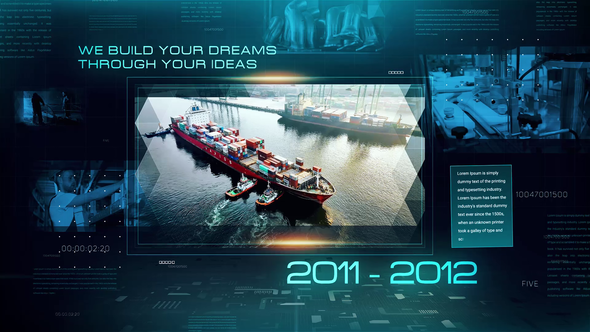 Videohive Industrial Factory Slideshow Video Displays template preview
