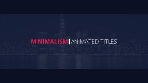 Videohive Minimal Titles 43757809 Titles template preview