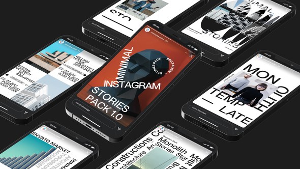 Videohive Monolith - Instagram Stories Broadcast-packages template preview