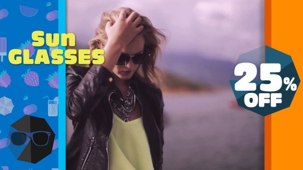 Hello Summer Sale Video Displays template preview