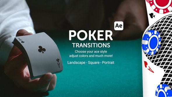 Videohive Poker Transitions for After Effects Elements template preview