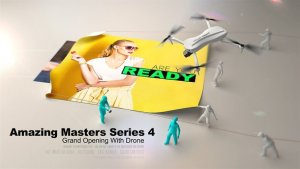 Amazing Masters Series 4 - Grand Opening With Drone Video Displays template preview