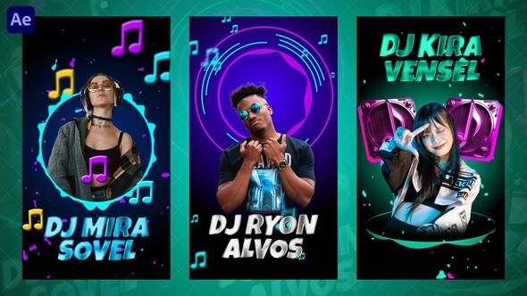 Dj Party Opener Instagram Reels Openers template preview
