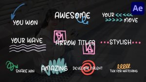 Videohive Doodle Arrow Titles for After Effects Titles template preview