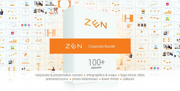Zen Presentation Bundle Video Displays template preview