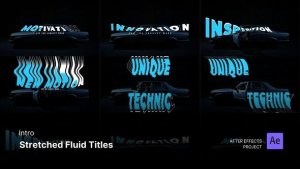 Videohive Intro/Opening - Stretched Fluid Titles After Effects Project Files Openers template preview