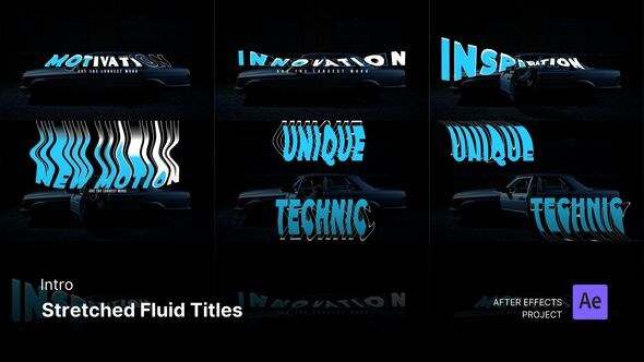Videohive Intro/Opening - Stretched Fluid Titles After Effects Project Files Openers template preview