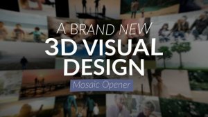 Videohive Photo Displays in 3D Spaces Slideshow Openers template preview