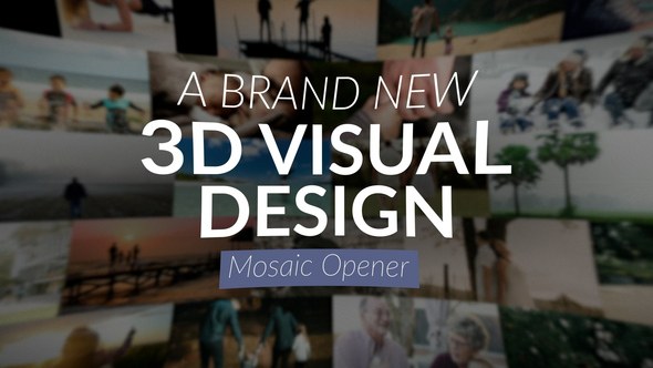 Videohive Photo Displays in 3D Spaces Slideshow Openers template preview