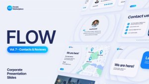 Videohive Flow - Contacts Scenes Pack Titles template preview