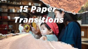 Videohive 15 Paper Transitions Elements template preview