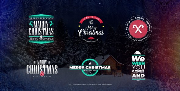 Videohive Atmospheric Christmas Titles Titles template preview