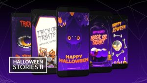 Videohive Halloween Instagram Stories II Titles template preview