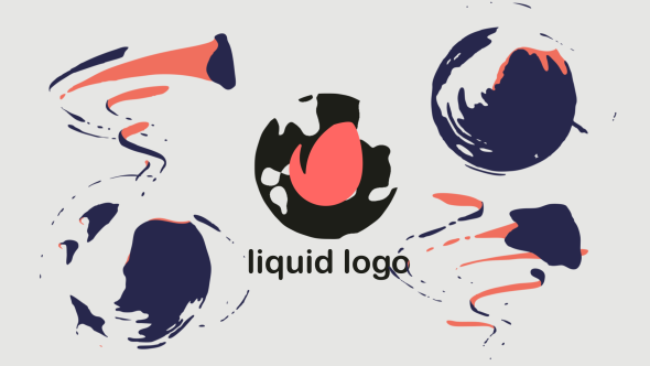 Quick Liquid Logo Video Displays template preview