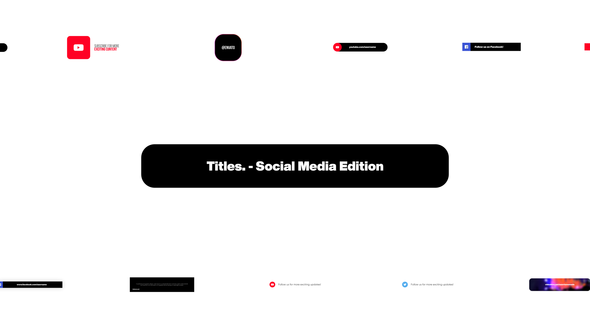Videohive Titles - Social Media Edition Titles template preview