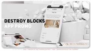 Videohive Destroy Blocks App Promo Product Promo template preview