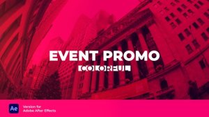Colorful Event Promo Video Displays template preview