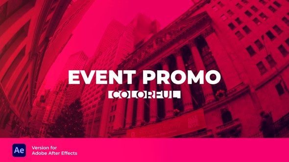 Colorful Event Promo Video Displays template preview
