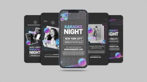 Videohive Karaoke Party Instagram Reel Product Promo template preview