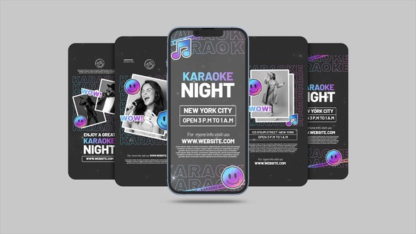 Videohive Karaoke Party Instagram Reel Product Promo template preview