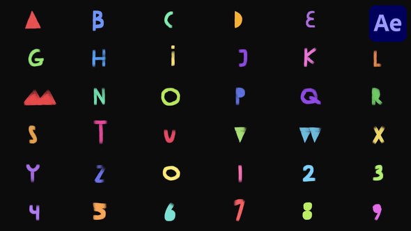 Videohive Hand Made Brush Font for After Effects Elements template preview