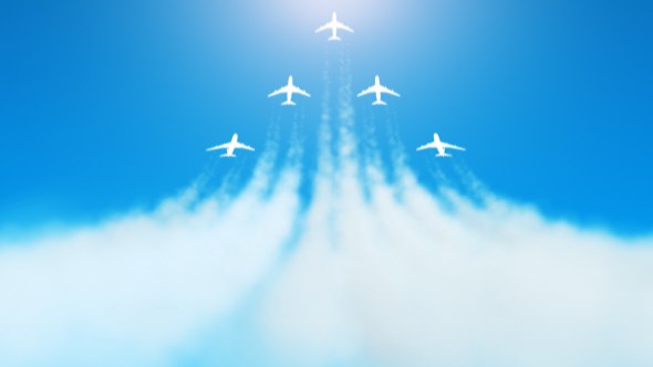 Videohive Fly Away Ident Logo Stings template preview