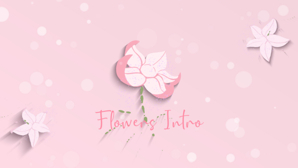 Videohive Women's Day Flowers Logo Reveal Logo Stings template preview