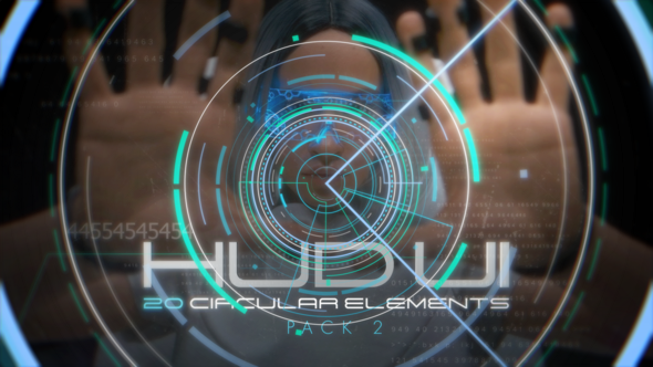 Videohive Hud UI Circular Elements - Pack 2 Elements template preview