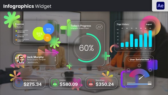 Videohive Infographic Widgets 57964528 Infographics template preview