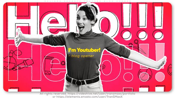 Videohive MelindaвЂ™s Secrets. Youtube Blog Opener Openers template preview