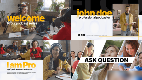 Videohive Podcast Opener 46699295 Openers template preview